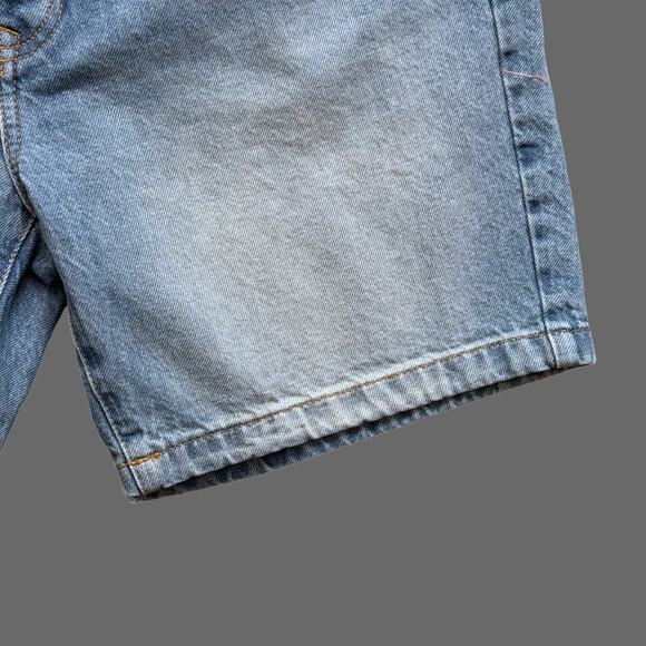 Topman Straight Leg Denim Shorts Light Blue Wash Size 34 NWT - Picture 2 of 9